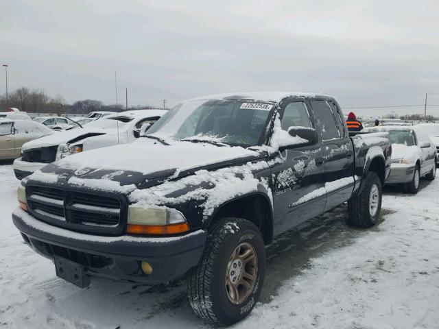 1B7HG38Z82S511241 - 2002 DODGE DAKOTA QUA BLACK photo 2