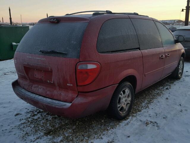 2D4GP44L44R535644 - 2004 DODGE GRAND CARA RED photo 4