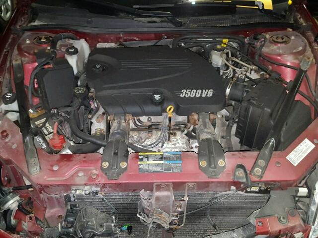 2G1WT58KX81299459 - 2008 CHEVROLET IMPALA LT BURGUNDY photo 7