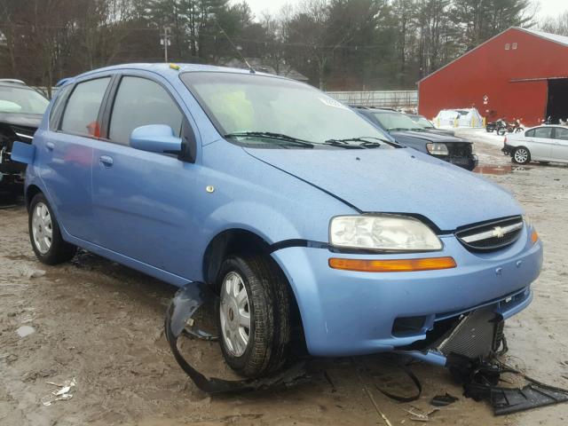 KL1TD62625B296759 - 2005 CHEVROLET AVEO BASE BLUE photo 1