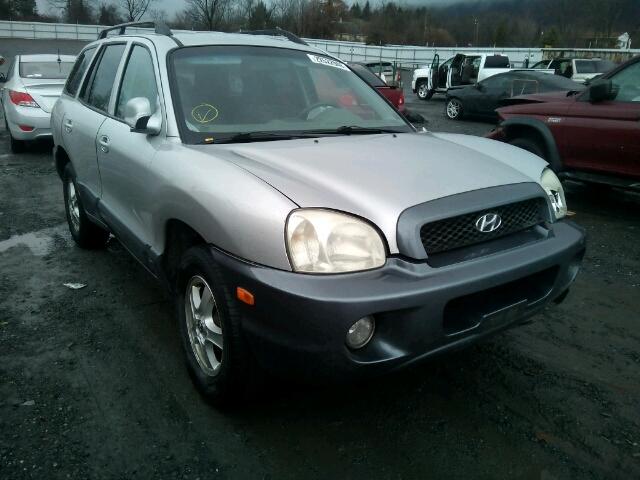 KM8SC73D14U626318 - 2004 HYUNDAI SANTA FE G SILVER photo 1