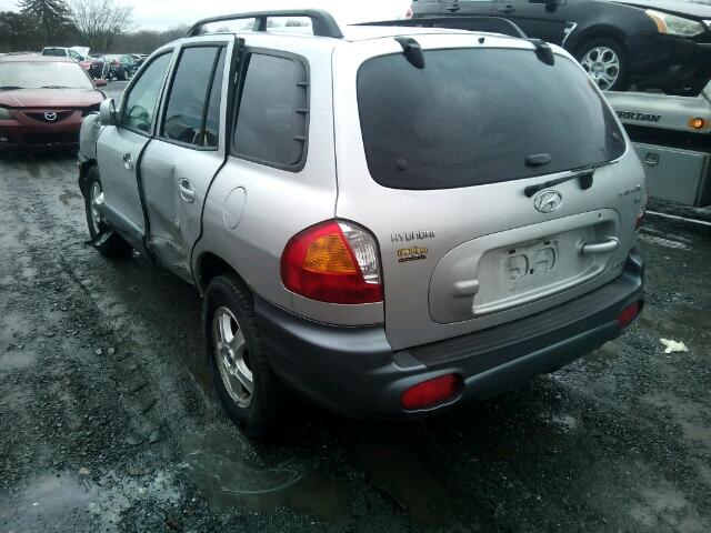 KM8SC73D14U626318 - 2004 HYUNDAI SANTA FE G SILVER photo 3