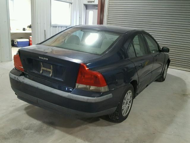 YV1RS61T642318075 - 2004 VOLVO S60 BLUE photo 4