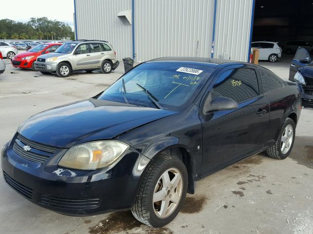 1G1AK18F487232254 - 2008 CHEVROLET COBALT LS BLACK photo 2