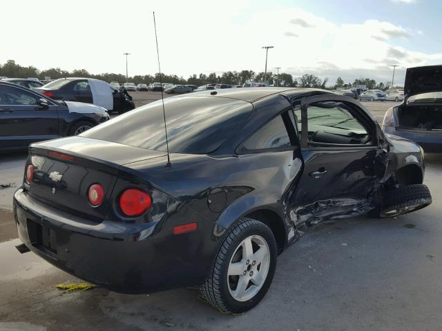 1G1AK18F487232254 - 2008 CHEVROLET COBALT LS BLACK photo 4