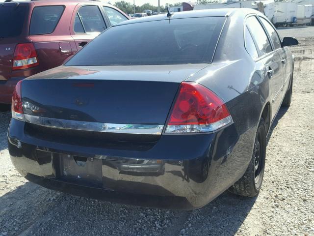 2G1WB58N381196607 - 2008 CHEVROLET IMPALA LS BLACK photo 4