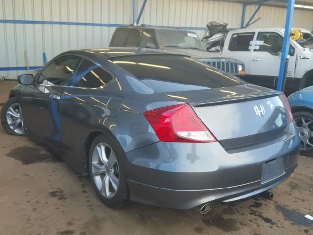 1HGCS2B83BA000644 - 2011 HONDA ACCORD EXL GRAY photo 3