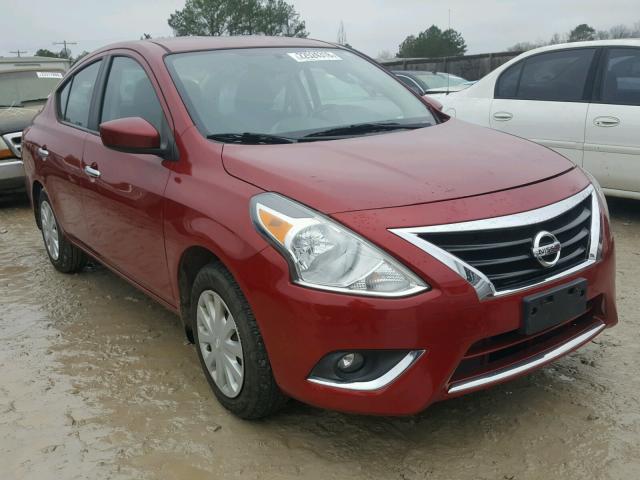 3N1CN7AP8FL906415 - 2015 NISSAN VERSA S RED photo 1