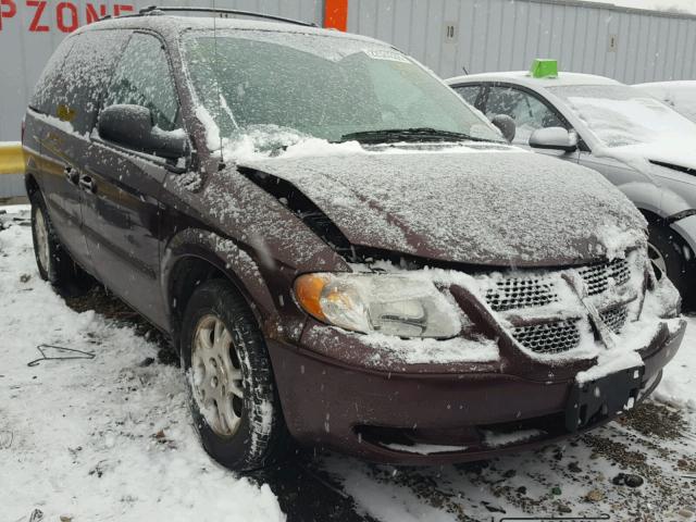 1D4GP45RX4B527517 - 2004 DODGE CARAVAN SX BURGUNDY photo 1