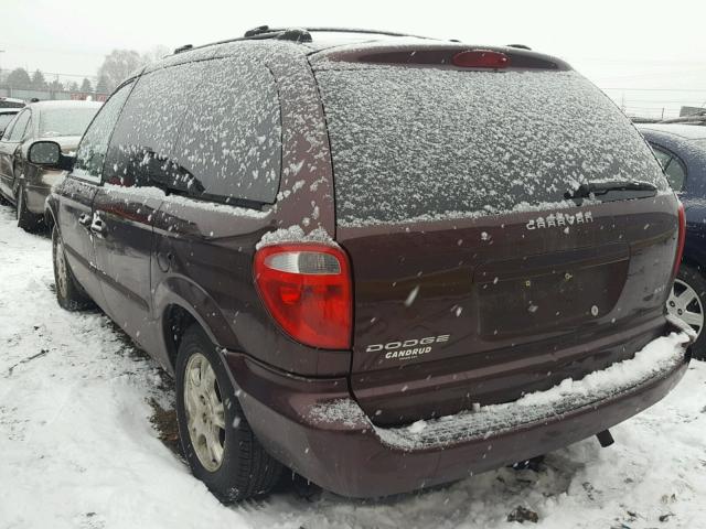 1D4GP45RX4B527517 - 2004 DODGE CARAVAN SX BURGUNDY photo 3