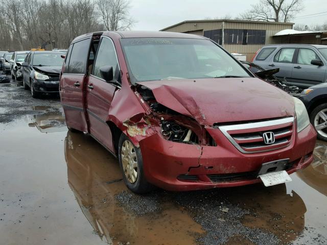 5FNRL38226B119409 - 2006 HONDA ODYSSEY LX BURGUNDY photo 1