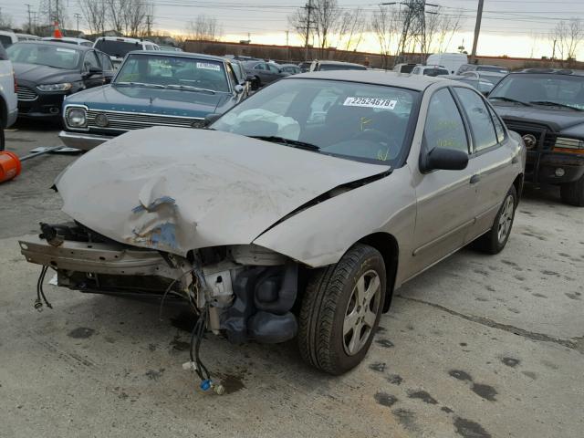 1G1JF52F437265350 - 2003 CHEVROLET CAVALIER L GOLD photo 2