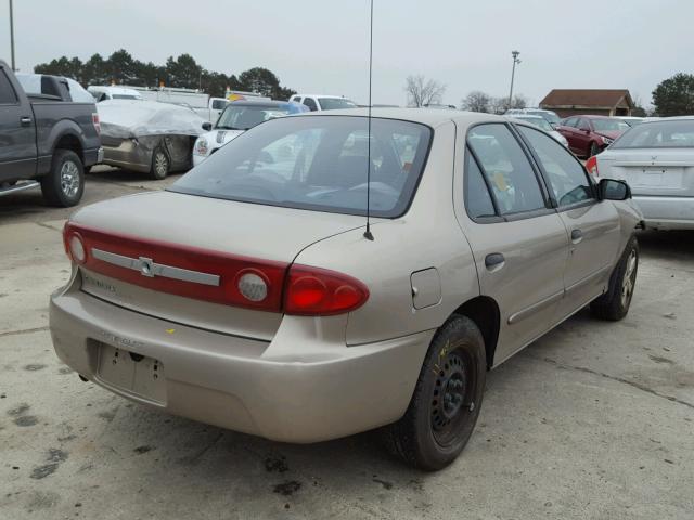 1G1JF52F437265350 - 2003 CHEVROLET CAVALIER L GOLD photo 4