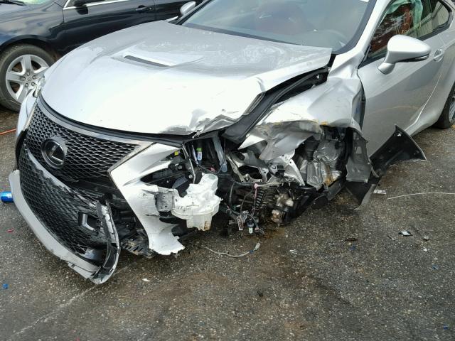 JTHHP5BC7F5001756 - 2015 LEXUS RC-F SILVER photo 9