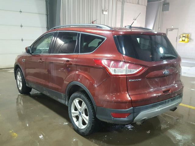 1FMCU9G94EUB85465 - 2014 FORD ESCAPE SE BURGUNDY photo 3