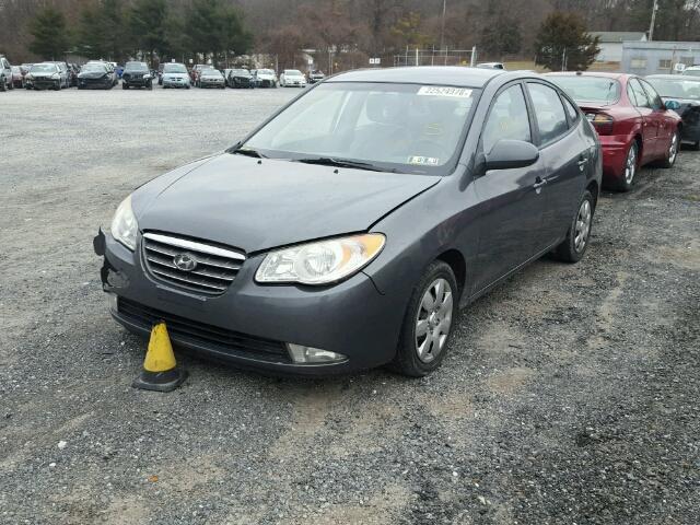 KMHDU46D98U456070 - 2008 HYUNDAI ELANTRA GL GRAY photo 2