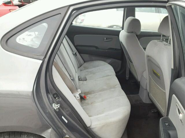 KMHDU46D98U456070 - 2008 HYUNDAI ELANTRA GL GRAY photo 6