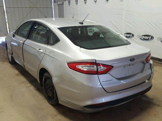 3FA6P0H75GR109884 - 2016 FORD FUSION SE SILVER photo 3