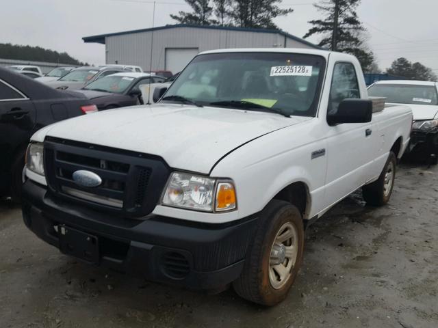 1FTYR10D69PA22316 - 2009 FORD RANGER WHITE photo 2