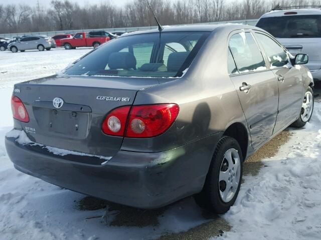 1NXBR32E56Z729536 - 2006 TOYOTA COROLLA CE GRAY photo 4