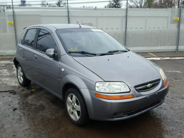 KL1TD66627B725959 - 2007 CHEVROLET AVEO BASE CHARCOAL photo 1