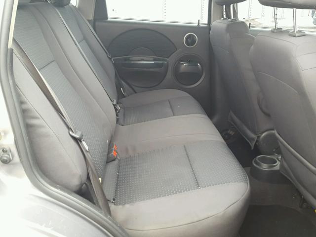 KL1TD66627B725959 - 2007 CHEVROLET AVEO BASE CHARCOAL photo 6