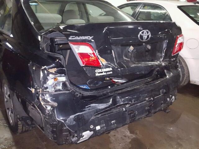 4T4BE46K59R130180 - 2009 TOYOTA CAMRY BASE BLACK photo 9