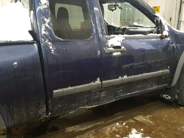 1GCDT19E388148427 - 2008 CHEVROLET COLORADO BLUE photo 9