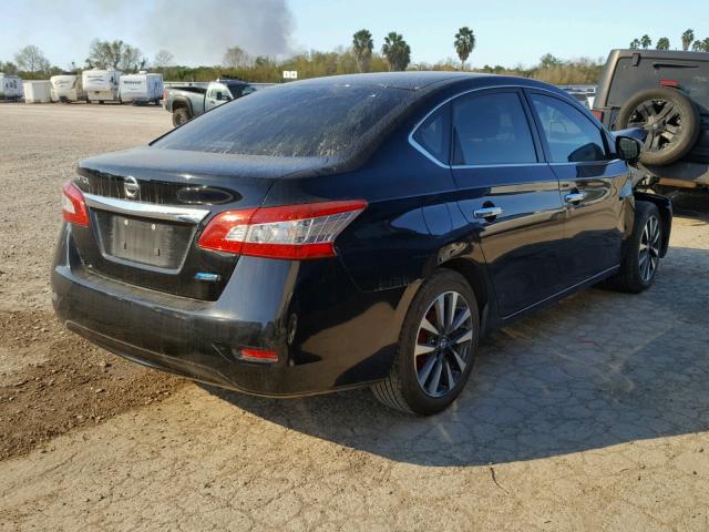 3N1AB7AP6DL672370 - 2013 NISSAN SENTRA S BLACK photo 4