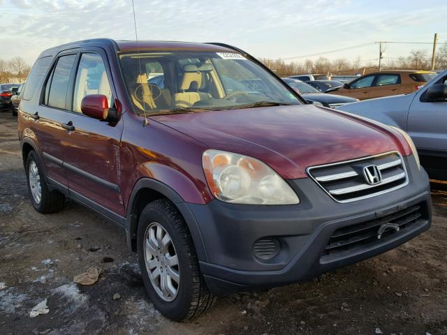 SHSRD78896U438839 - 2006 HONDA CR-V EX RED photo 1