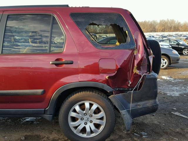 SHSRD78896U438839 - 2006 HONDA CR-V EX RED photo 9