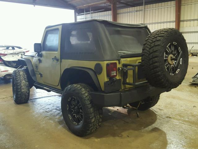 1C4AJWAG0DL654761 - 2013 JEEP WRANGLER S GREEN photo 3