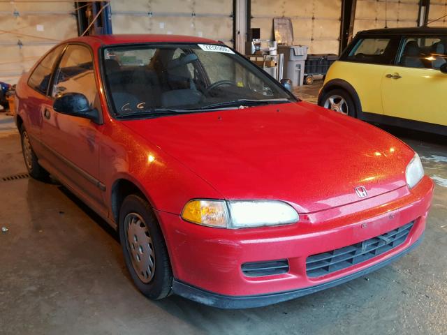 1HGEJ224XPL003481 - 1993 HONDA CIVIC DX RED photo 1