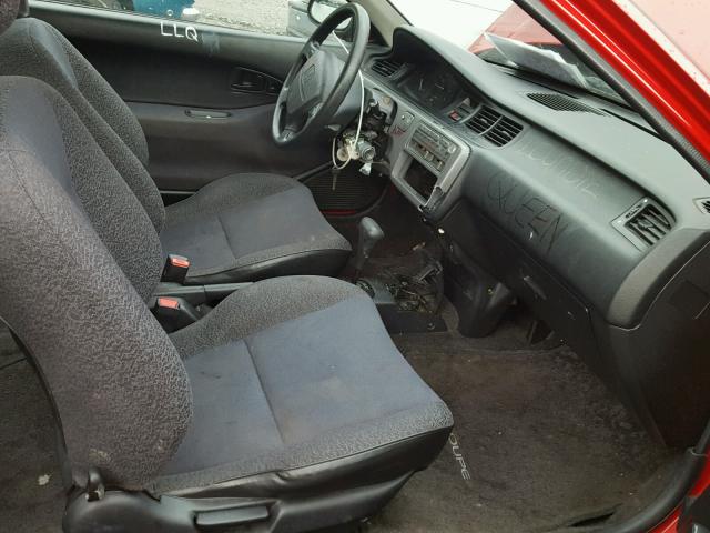 1HGEJ224XPL003481 - 1993 HONDA CIVIC DX RED photo 5