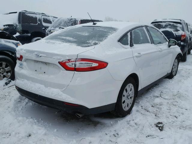 3FA6P0G77ER327517 - 2014 FORD FUSION S WHITE photo 4