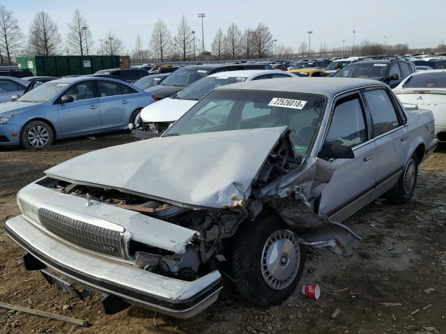 1G4AH54N1M6403905 - 1991 BUICK CENTURY CU SILVER photo 2