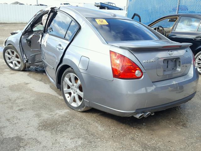 1N4BA41E08C815046 - 2008 NISSAN MAXIMA SE GRAY photo 3