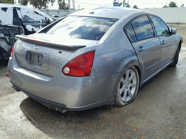 1N4BA41E08C815046 - 2008 NISSAN MAXIMA SE GRAY photo 4