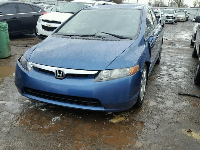 1HGFA16528L031360 - 2008 HONDA CIVIC LX BLUE photo 2