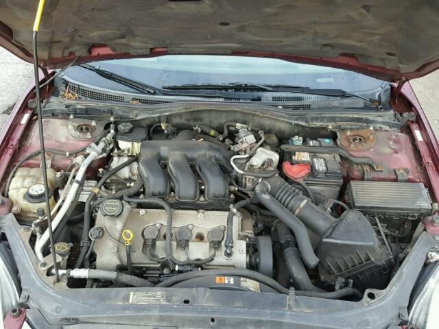 3FAFP08156R241909 - 2006 FORD FUSION SEL RED photo 7