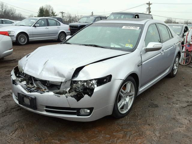 19UUA66297A033322 - 2007 ACURA TL SILVER photo 2