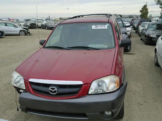 4F2CZ94174KM20200 - 2004 MAZDA TRIBUTE LX RED photo 9