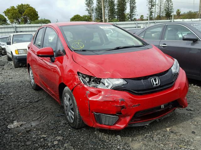 JHMGK5H53GX045536 - 2016 HONDA FIT LX RED photo 1