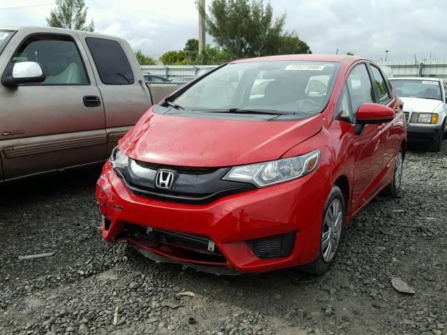 JHMGK5H53GX045536 - 2016 HONDA FIT LX Червоний фото 2