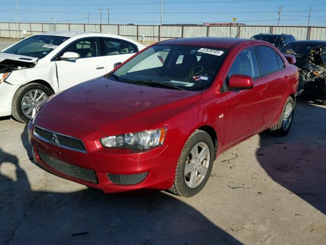 JA3AU26U78U006895 - 2008 MITSUBISHI LANCER ES RED photo 2