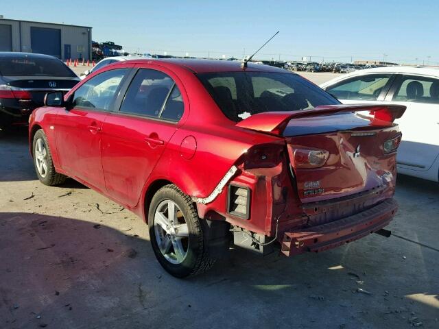 JA3AU26U78U006895 - 2008 MITSUBISHI LANCER ES RED photo 3