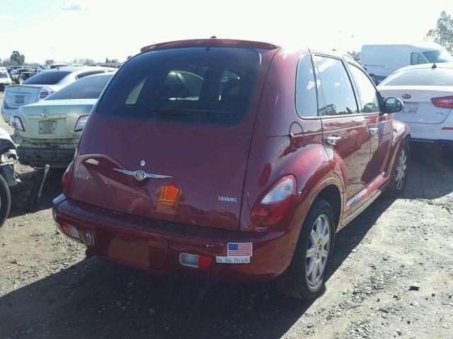 3A8FY58B18T117793 - 2008 CHRYSLER PT CRUISER RED photo 4