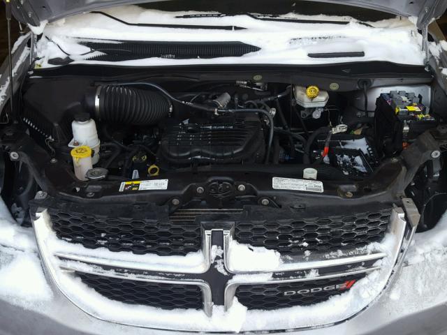 2C4RDGBGXDR747146 - 2013 DODGE GRAND CARA SILVER photo 7