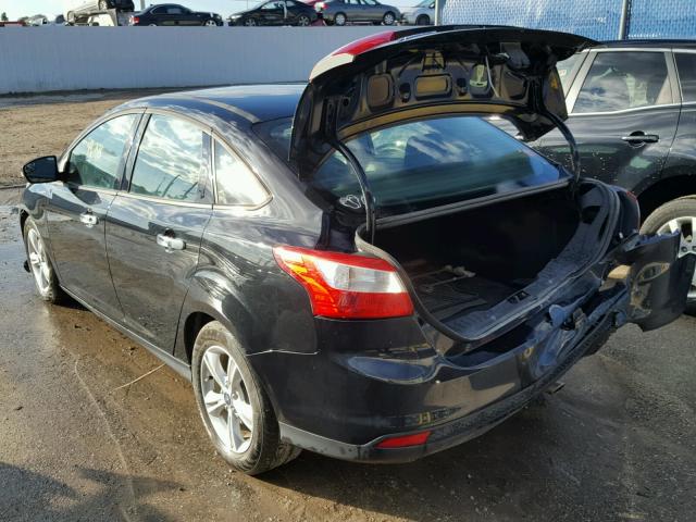 1FADP3F26DL332607 - 2013 FORD FOCUS SE BLACK photo 3