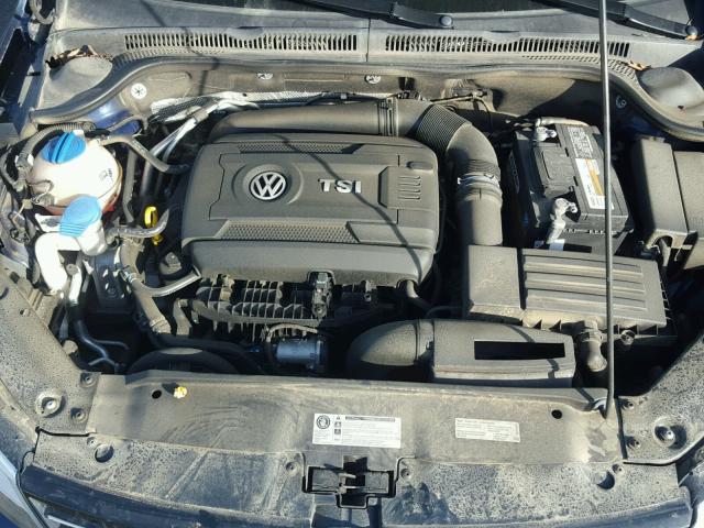 3VWD17AJ4EM371565 - 2014 VOLKSWAGEN JETTA SE BLUE photo 7